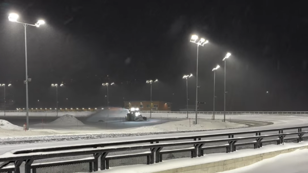 Snøen laver ned