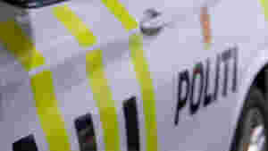Hest med vogn påkjørt av bil