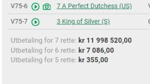 En lykkelig vinner fikk 11.998.520 kr