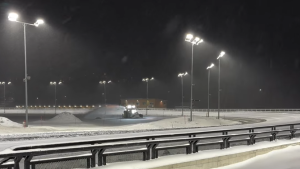 Snøen laver ned