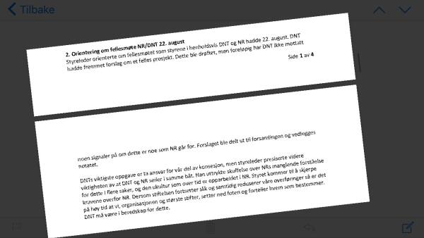 Her er referatet som irriterer