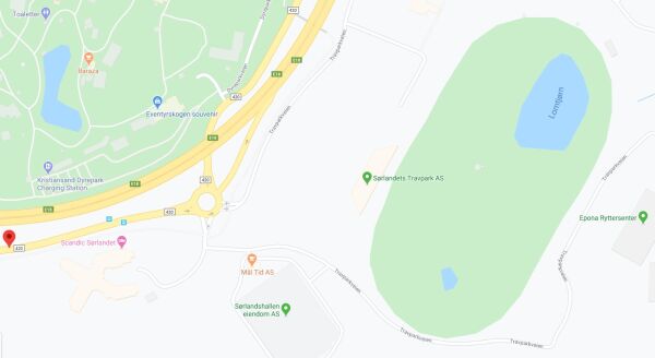 Tok råkjørere ved travbane