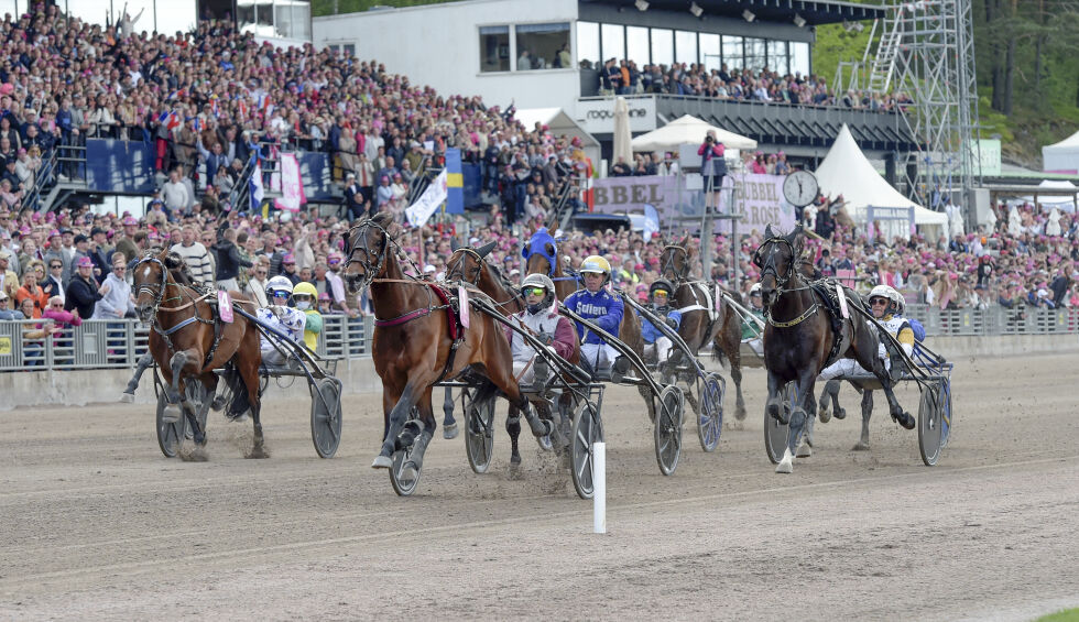 Hohneck och Gabriele Gelormini vinner Elitloppet 2023 foran over 19.000 tilskuere.
 Foto: Lars Jakobsson/TR Bild