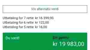 Feil ga 20.000 ekstra