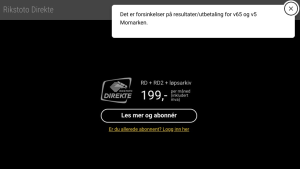 Rikstoto sliter